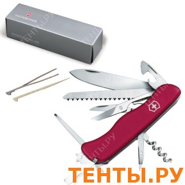 Подарочный нож VICTORINOX "Outrider", 111мм, складной, с фикс. лезвия, красный, 14 функций, 0.9023 Подарочный нож VICTORINOX "Outrider", 111мм, складной, с фикс. лезвия, красный, 14 функций, 0.9023