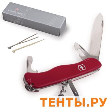 Подарочный нож VICTORINOX "Picknicker", 111мм, складной, с фикс. лезвия, красный, 11 функций, 0.8853 Подарочный нож VICTORINOX "Picknicker", 111мм, складной, с фикс. лезвия, красный, 11 функций, 0.8853