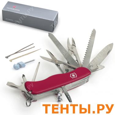 Подарочный нож VICTORINOX "Work champ", 111мм, складной, с фикс. лезвия, красный, 21 функция, 0.9064 Подарочный нож VICTORINOX "Work champ", 111мм, складной, с фикс. лезвия, красный, 21 функция, 0.9064