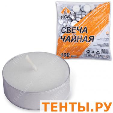 Свечи чайные в гильзе, КОМПЛЕКТ 100шт., в пакете, 30677 Свечи чайные в гильзе, КОМПЛЕКТ 100шт., в пакете, 30677