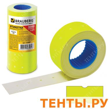 Этикетки PN 21*12мм BRAUBERG, КОМПЛЕКТ 5 рул. по 600 шт., прямоуг., желтые, (пистолет 290435),123569 Этикетки PN 21*12мм BRAUBERG, КОМПЛЕКТ 5 рул. по 600 шт., прямоуг., желтые, (пистолет 290435),123569