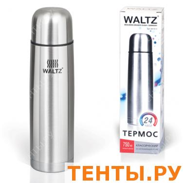 Термос WALTZ (ВАЛЬЦ) классический с узким горлом, 0,75 л, нержавеющая сталь,601413 Термос WALTZ (ВАЛЬЦ) классический с узким горлом, 0,75 л, нержавеющая сталь,601413