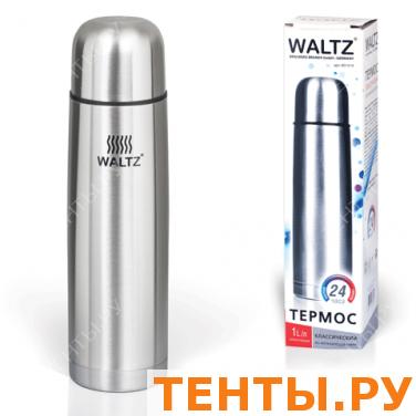 Термос WALTZ (ВАЛЬЦ) классический с узким горлом, 1 л, нержавеющая сталь,601414 Термос WALTZ (ВАЛЬЦ) классический с узким горлом, 1 л, нержавеющая сталь,601414