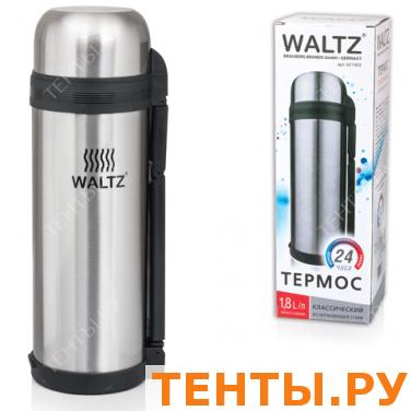 Термос WALTZ (ВАЛЬЦ) классический с узким горлом, 1,8 л, нержавеющая сталь, пластиковая ручка,601405 Термос WALTZ (ВАЛЬЦ) классический с узким горлом, 1,8 л, нержавеющая сталь, пластиковая ручка,601405