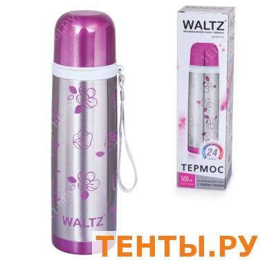 Термос WALTZ (ВАЛЬЦ) с узким горлом, 0,5 л, нержавеющая сталь, с рисунком,601410 Термос WALTZ (ВАЛЬЦ) с узким горлом, 0,5 л, нержавеющая сталь, с рисунком,601410