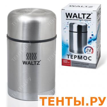 Термос WALTZ (ВАЛЬЦ) универсальный с широким горлом, 0,8 л, нержавеющая сталь,601408 Термос WALTZ (ВАЛЬЦ) универсальный с широким горлом, 0,8 л, нержавеющая сталь,601408