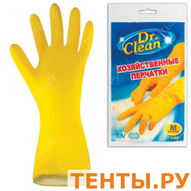 Перчатки хоз.латексные DR.CLEAN (Доктор Клин), без х/б напыления, размер М (средний), ш/к 45057 Перчатки хоз.латексные DR.CLEAN (Доктор Клин), без х/б напыления, размер М (средний), ш/к 45057
