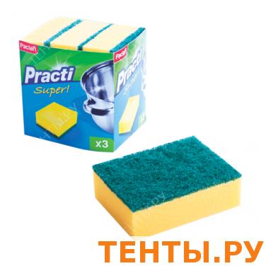 Губки бытовые PACLAN, КОМПЛЕКТ 3шт., с чистящим слоем, (в30хш90хг70мм), шк20011 Губки бытовые PACLAN, КОМПЛЕКТ 3шт., с чистящим слоем, (в30хш90хг70мм), шк20011