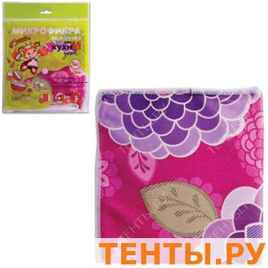 Салфетка для кухни "Золушка" микрофибра, с рисунком, 30х30см, 6505 Салфетка для кухни "Золушка" микрофибра, с рисунком, 30х30см, 6505