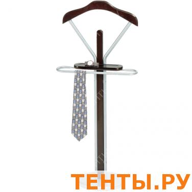 Вешалка-стойка костюмная, металл/дерево на диске (в1080*ш450*г300мм), СН-4089, тем. орех/серебро Вешалка-стойка костюмная, металл/дерево на диске (в1080*ш450*г300мм), СН-4089, тем. орех/серебро