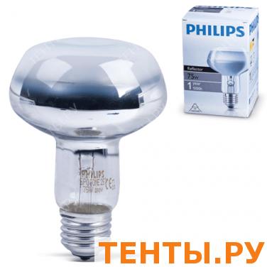 Лампа накаливания PHILIPS Spot NR80 E27 25D, 75Вт,зерк.,колба d=80мм, цоколь d=27мм, угол 25°,064011 Лампа накаливания PHILIPS Spot NR80 E27 25D, 75Вт,зерк.,колба d=80мм, цоколь d=27мм, угол 25°,064011