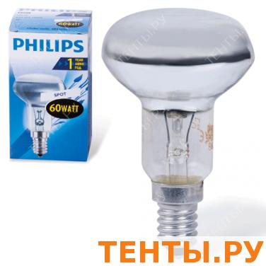 Лампа накаливания PHILIPS Spot R50 E14 30D,60Вт, зерк., колба d=50мм, цоколь d=14мм, угол 30°,382429 Лампа накаливания PHILIPS Spot R50 E14 30D,60Вт, зерк., колба d=50мм, цоколь d=14мм, угол 30°,382429