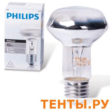 Лампа накаливания PHILIPS Spot R63 E27 30D, 40Вт,зерк., колба d=63мм, цоколь d=27мм, угол 30°,043603 Лампа накаливания PHILIPS Spot R63 E27 30D, 40Вт,зерк., колба d=63мм, цоколь d=27мм, угол 30°,043603