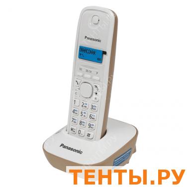 Радиотелефон PANASONIC KX-TG1611RUJ,пам 50ном АОН повтор, часы/будильник(радиус 10-100м),цв. бежевый Радиотелефон PANASONIC KX-TG1611RUJ,пам 50ном АОН повтор, часы/будильник(радиус 10-100м),цв. бежевый