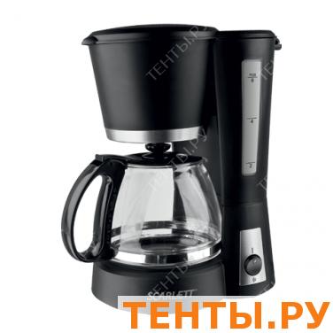 Кофеварка капел. SCARLETT SC-038, объем 0,6л, мощн.600Вт, подогрев, пластик, черная Кофеварка капел. SCARLETT SC-038, объем 0,6л, мощн.600Вт, подогрев, пластик, черная