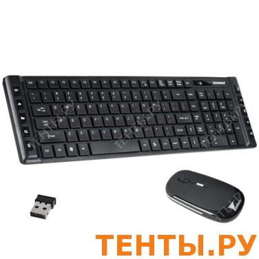 Набор беспроводной SONNEN KB-S100, клавиатура, мышь 2кнопки+1колесо-кнопка, черный, 511283 Набор беспроводной SONNEN KB-S100, клавиатура, мышь 2кнопки+1колесо-кнопка, черный, 511283