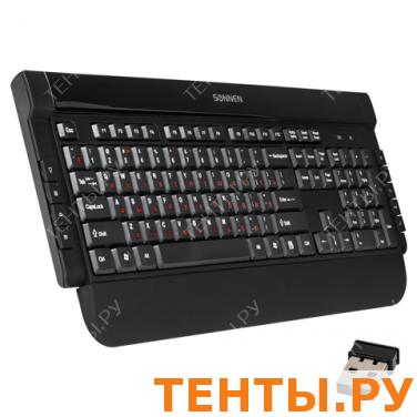 Клавиатура беспроводная SONNEN KB-R120, мультимедийная, 9 доп. кнопок, 2,4 GHz, черная, 511282 Клавиатура беспроводная SONNEN KB-R120, мультимедийная, 9 доп. кнопок, 2,4 GHz, черная, 511282