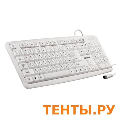 Клавиатура проводная SONNEN KB-100W, PS/2, белая, 511301 Клавиатура проводная SONNEN KB-100W, PS/2, белая, 511301