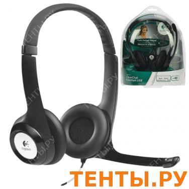 Гарнитура LOGITECH H390, проводная, компьютерная, 2,4м, стерео, USB, черный Гарнитура LOGITECH H390, проводная, компьютерная, 2,4м, стерео, USB, черный