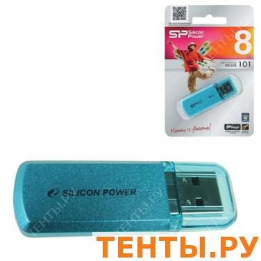 Флэш-диск SILICON POWER 8GB Helios USB 2.0, скорость чтения/записи - 10/5 Мб/сек, ГОЛУБОЙ Флэш-диск SILICON POWER 8GB Helios USB 2.0, скорость чтения/записи - 10/5 Мб/сек, ГОЛУБОЙ