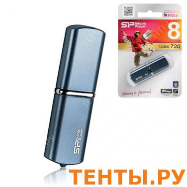 Флэш-диск SILICON POWER 8GB Luxmini 720 USB 2.0, алюмин корпус, ск-ть чт/зап - 10/5 Мб/сек, СИНИЙ Флэш-диск SILICON POWER 8GB Luxmini 720 USB 2.0, алюмин корпус, ск-ть чт/зап - 10/5 Мб/сек, СИНИЙ