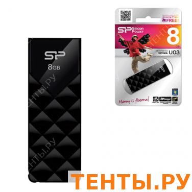Флэш-диск SILICON POWER 8GB ultima U03 USB 2.0, скорость чтения/записи - 10/5 Мб/сек, ЧЕРНЫЙ Флэш-диск SILICON POWER 8GB ultima U03 USB 2.0, скорость чтения/записи - 10/5 Мб/сек, ЧЕРНЫЙ