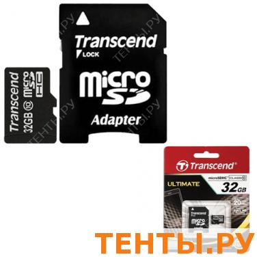 Карта памяти micro SDHC 32GB TRANSCEND скорость передачи данных 10 Мб/сек (class10) с адаптером Карта памяти micro SDHC 32GB TRANSCEND скорость передачи данных 10 Мб/сек (class10) с адаптером
