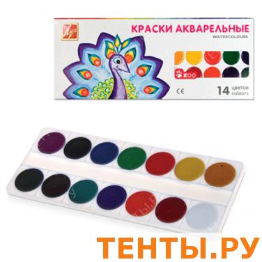 Краски акварельные ЛУЧ "Zoo", 14цв, медовые, картонная коробка, без кисти, 22С1418-08 Краски акварельные ЛУЧ "Zoo", 14цв, медовые, картонная коробка, без кисти, 22С1418-08