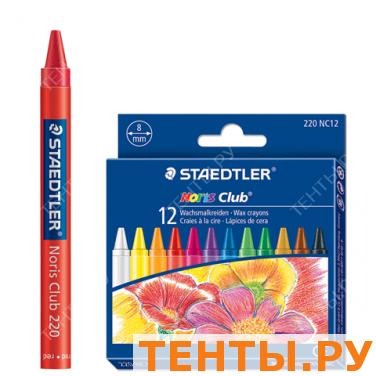 Восковые мелки STAEDTLER (Штедлер, Германия) "Noris club" 12 цв., круглые, карт.уп.европодв,220-NC12 Восковые мелки STAEDTLER (Штедлер, Германия) "Noris club" 12 цв., круглые, карт.уп.европодв,220-NC12