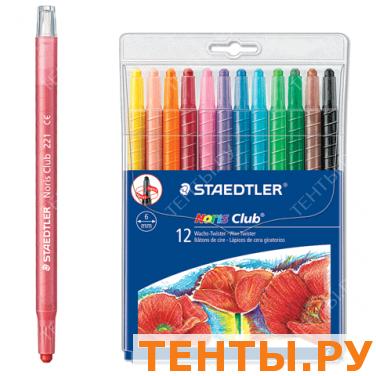 Восковые мелки STAEDTLER (Штедлер, Германия) "Noris club"12цв,круг,пласт.корп,выкруч,блист,221-NWP12 Восковые мелки STAEDTLER (Штедлер, Германия) "Noris club"12цв,круг,пласт.корп,выкруч,блист,221-NWP12