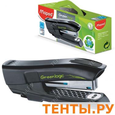 Степлер MAPED (Франция) "Greenlogic", №10, на 15 листов, с антистеплером, черный, 353211 Степлер MAPED (Франция) "Greenlogic", №10, на 15 листов, с антистеплером, черный, 353211