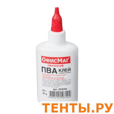 Клей ПВА ОФИСМАГ (бумага, картон, дерево), 85 г, 224604 Клей ПВА ОФИСМАГ (бумага, картон, дерево), 85 г, 224604