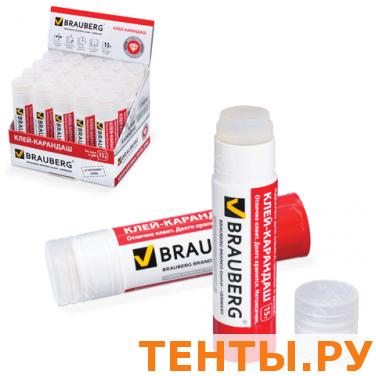 Клей-карандаш BRAUBERG прозрачный, 15 г, 224337 Клей-карандаш BRAUBERG прозрачный, 15 г, 224337