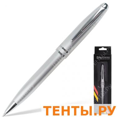 Ручка шариковая BRAUBERG бизнес-класса, BC017, корпус серебр.,серебр. детали, 140723,синяя Ручка шариковая BRAUBERG бизнес-класса, BC017, корпус серебр.,серебр. детали, 140723,синяя