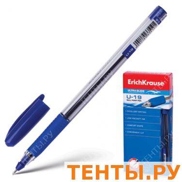 Ручка шариковая ERICH KRAUSE "Ultra Glide U-19", корпус прозр.,толщ. письма 0,6 мм, 33519, синяя Ручка шариковая ERICH KRAUSE "Ultra Glide U-19", корпус прозр.,толщ. письма 0,6 мм, 33519, синяя