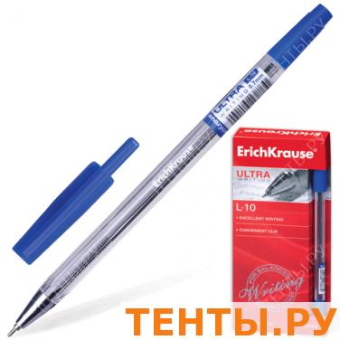 Ручка шариковая ERICH KRAUSE "Ultra L-10", масл, корпус прозрачный, толщ. письма 0,7мм, 13873,синяя Ручка шариковая ERICH KRAUSE "Ultra L-10", масл, корпус прозрачный, толщ. письма 0,7мм, 13873,синяя