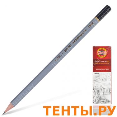 Карандаш ч/гр KOH-I-NOOR HB, корпус серый, без резинки, заточенный, картонная упаковка, 1860 Карандаш ч/гр KOH-I-NOOR HB, корпус серый, без резинки, заточенный, картонная упаковка, 1860