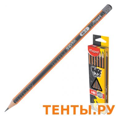 Карандаши ч/гр MAPED (Франция) НАБОР 12 шт., "Black Pep\ Карандаши ч/гр MAPED (Франция) НАБОР 12 шт., "Black Pep\