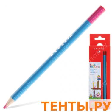 Карандаши цветные КРАСИН Jumbo "Птички - Невелички", 6 цв., утолщен., d=9,6 мм, 177 мм, 06KW000202T Карандаши цветные КРАСИН Jumbo "Птички - Невелички", 6 цв., утолщен., d=9,6 мм, 177 мм, 06KW000202T