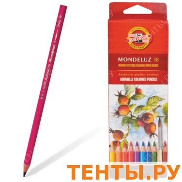 Карандаши цветные акварельные KOH-I-NOOR 18 цв., грифель 3,8мм, заточ., карт.упак, европодв, 3717/18 Карандаши цветные акварельные KOH-I-NOOR 18 цв., грифель 3,8мм, заточ., карт.упак, европодв, 3717/18