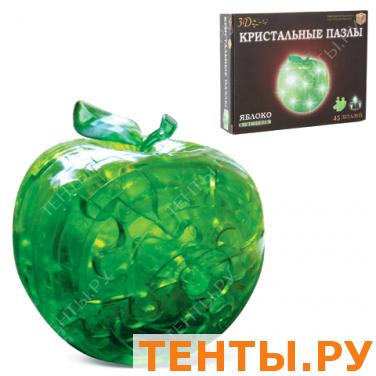 Игрушка развивающая 3D Crystal Puzzle "Яблоко", светильник, L, 45 элементов, ш/к 3862 Игрушка развивающая 3D Crystal Puzzle "Яблоко", светильник, L, 45 элементов, ш/к 3862