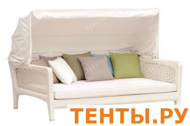 "Лабро", кровать для отдыха из искуственного ротанга со съемным козырьком и чехлом для хранен, серый "Лабро", кровать для отдыха из искуственного ротанга со съемным козырьком и чехлом для хранен, серый