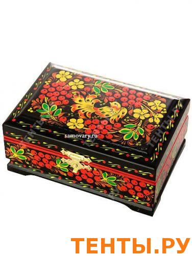 Деревянная шкатулка с хохломской росписью, арт. 170 Деревянная шкатулка с хохломской росписью, арт. 170