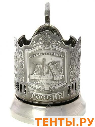 Подстаканник никелированный "Санкт-Петербург" Подстаканник никелированный "Санкт-Петербург"