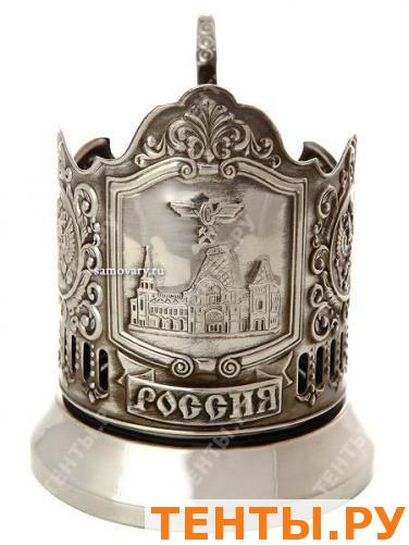 Подстаканник никелированный "Ярославский вокзал", серия "Вокзалы Москвы" Подстаканник никелированный "Ярославский вокзал", серия "Вокзалы Москвы"