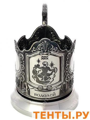 Подстаканник никелированный с гравировкой "Знак Зодиака - Водолей" Подстаканник никелированный с гравировкой "Знак Зодиака - Водолей"