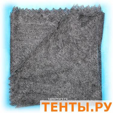 Оренбургский пуховый платок серый, арт. 1с329 (П3-130-03) Оренбургский пуховый платок серый, арт. 1с329 (П3-130-03)