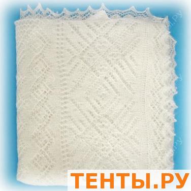 Оренбургский пуховый платок экрю (паутинка), арт. А120-02 Оренбургский пуховый платок экрю (паутинка), арт. А120-02