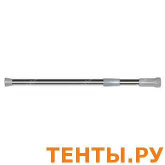 Карниз д/ван. комн., мет., 140 - 260 см, нержавеющая сталь, без колец Карниз д/ван. комн., мет., 140 - 260 см, нержавеющая сталь, без колец