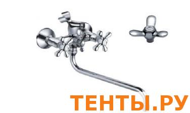 Смес. для ван. и ум. 1/2", кер. OMEGA: хpом, тр. изл. шар. перек., Смес. для ван. и ум. 1/2", кер. OMEGA: хpом, тр. изл. шар. перек.,